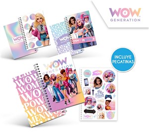 Obrazek Kołozeszyt A5 80k linia WOW mix wzorów