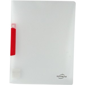 Obrazek Skoroszyt z klipem A4 czerwony