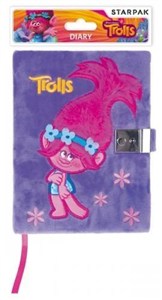 Obrazek Pamiętnik zamykany pluszowyTrolls