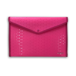 Obrazek Koperta na zatrzask A4 LUX różowa