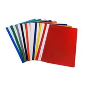 Obrazek Skoroszyt A4 twardy niebieski 10 sztuk