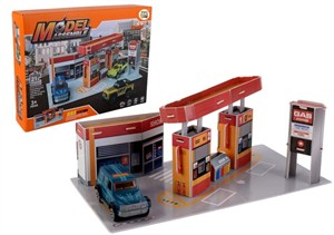 Obrazek Stacja benzynowa z autkami