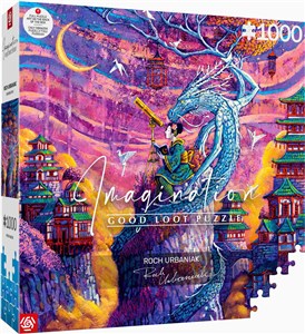 Obrazek Puzzle 1000 Imagination Roch Urbaniak Sakura i Ryu