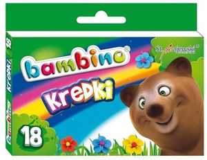 Picture of Kredki Bambino świecowe 18 kolorów