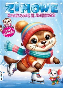 Obrazek Zimowe kolorowanie ze zwierzakami