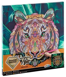 Obrazek Zestaw do diamentowego malowania na płótnie Tygrys