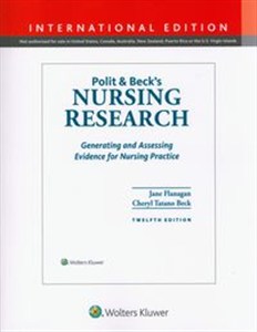 Picture of Polit & Beck's Nursing Research Generating and Assessing Evidence for Nursing Practice
