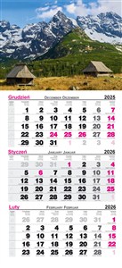Picture of Kalendarz 2026 trójdzielny Tatry