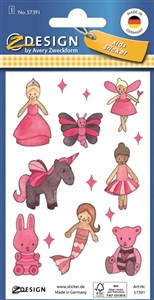 Obrazek Brokatowe naklejki - Dla dziewczynki