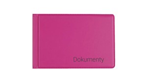Picture of Okładka na dokumenty małe różowa