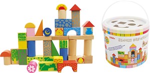 Picture of Klocki drewniane 50 elementów Playme