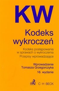 Picture of Kodeks wykroczeń Kodeks postępowania w sprawach o wykroczenia Przepisy wprowadzające