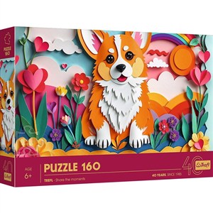 Obrazek Puzzle 3D 160 40-lecie Trefl Piesek 40050