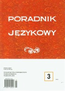 Obrazek Poradnik Językowy 3/2011