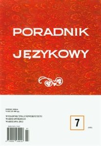 Picture of Poradnik językowy 7/2012
