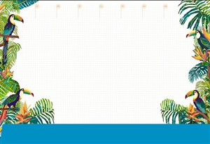 Picture of Podkład na biurko notes B3 - tropiki