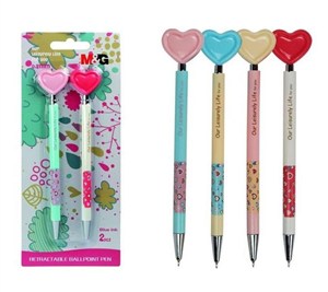 Obrazek Długopis ABP87573 0,5mm, 2 szt. - serce (315024)