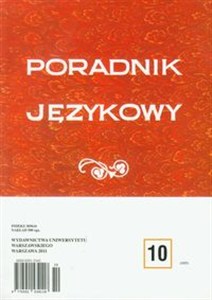 Picture of Poradnik językowy 10/2011