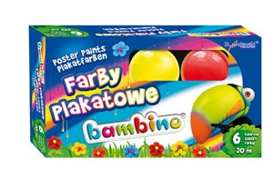 Obrazek Farby plakatowe Bambino 6 kolorów