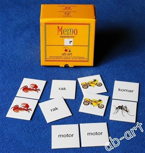 Obrazek Memo logopedyczne wyrazowo-obrazkowe r
