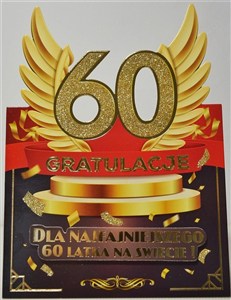 Picture of Karnet Urodziny 60 męskie