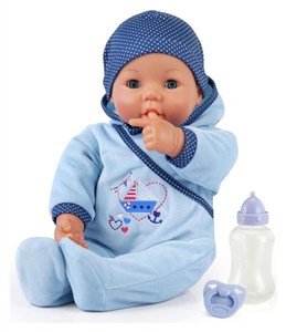 Obrazek Lalka Hello Baby 46cm niebieska