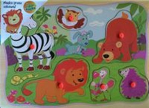 Obrazek Układanka drewniana Zwierzęta 6 elementów