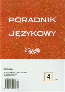Picture of Poradnik językowy 4/2012