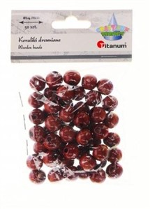 Picture of Koraliki drewniane brązowe 50szt