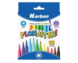 Picture of Flamastry 12 kolorów Karbon