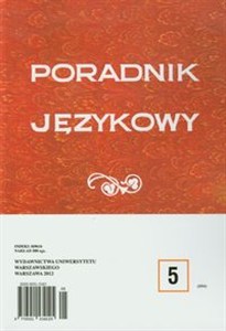 Obrazek Poradnik językowy 5/2012