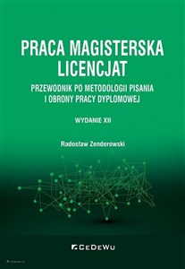 Obrazek Praca magisterska Licencjat Przewodnik po metodologii pisania i obrony pracy dyplomowej