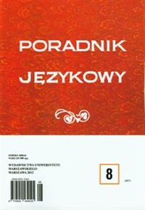 Obrazek Poradnik językowy 8/2012
