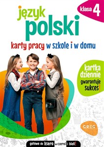 Obrazek Język polski. Karty pracy w szkole i w domu. Klasa 4