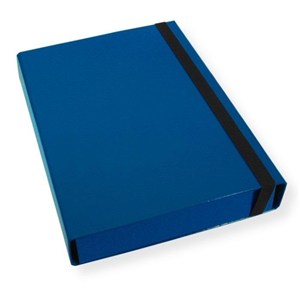 Obrazek Teczka A4 skrzydłowa 5cm niebieska