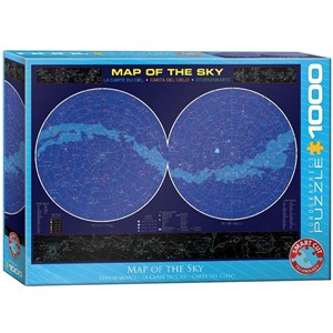 Obrazek Puzzle 1000 Mapa księżyca