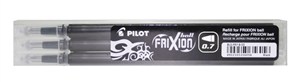Obrazek Wkład Pilot Frixion Ball Czarny M 0,7 mm 3 sztuki