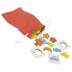 Obrazek Gra dotykowa w worku - dopasuj kształty