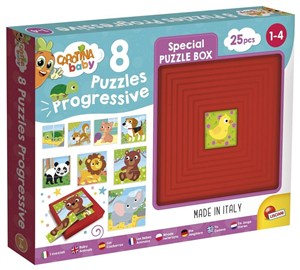 Picture of Carotina Baby Puzzle progresywne 8 Zwierzątka