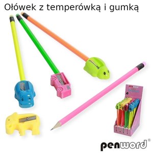 Picture of Ołówek temperówką i gumką (36szt)