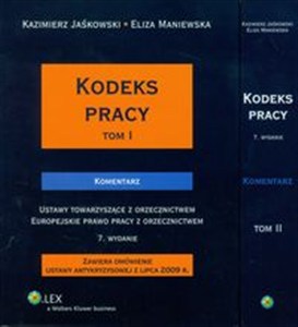 Obrazek Kodeks pracy  Komentarz tomy 1 i 2
