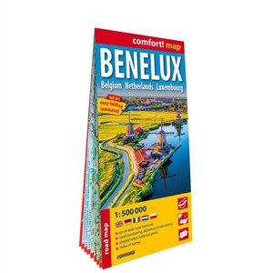 Obrazek Benelux Belgium Netherlands Luxemburg road map 1:500 000 (laminat) 2025