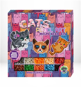 Obrazek Zestaw koralików do prasowania Koty