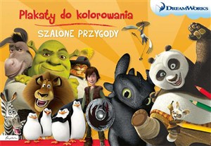 Obrazek Dream Works Szalone przygody Plakaty do kolorowania