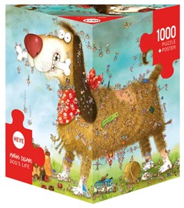 Obrazek Puzzle 1000 Psie życie (Puzzle+plakat), Degano