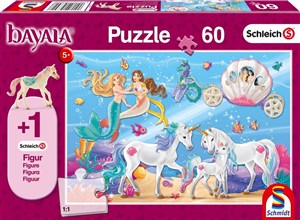 Obrazek Puzzle 60 Schleich + Bayala Magia syren + figurka