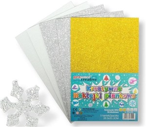 Picture of Naklejki piankowe śnieżynki 20,3x31,20cm 5szt