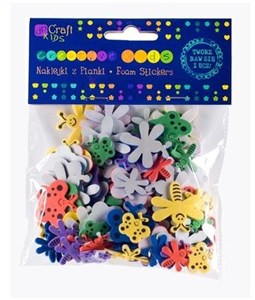 Obrazek Naklejki z pianki motyle i ważki 120szt