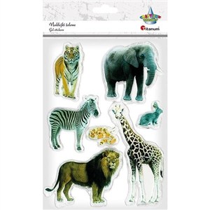 Picture of Naklejki żelowe Zoo 7szt.