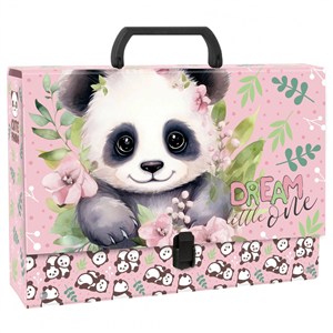 Obrazek Teczka z rączką gruba Panda TRGPA10